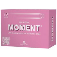 Moment 200mg Ibuprofene Antidolorifico Granulato per Soluzione Orale, 12 Bustine