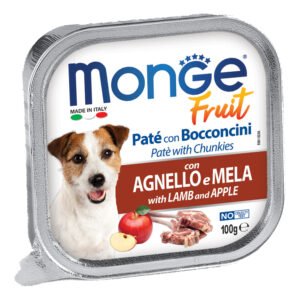 Monge Cane Fruit Vaschetta Adulto Agnello & Mela 100 Gr