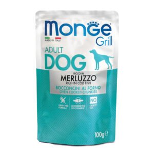 Monge Cane Grill Busta Adulto Merluzzo 100 Gr