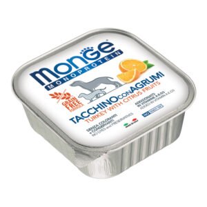 Monge Cane Monoprotein Vaschetta Adulto Tacchino & Agrumi 150 Gr