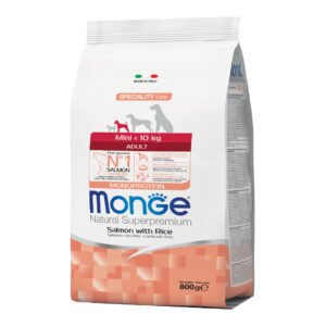Monge Cane Natural Superpremium Adulto Mini Salmone & Riso 800 Gr