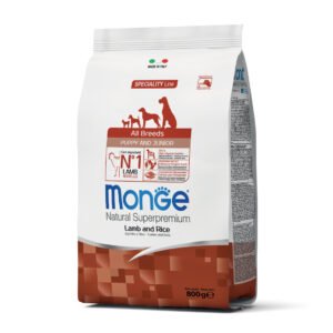 Monge Cane Natural Superpremium Puppy&Junior All Breeds Agnello & Riso 800 Gr