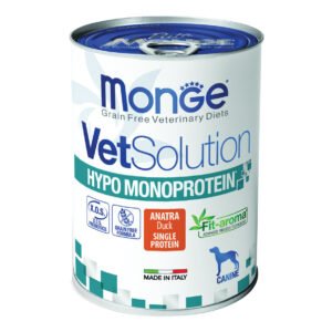 Monge Cane Vet Solution Hypo Monoprotein Anatra Lattina 400 Gr