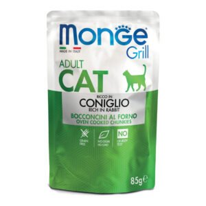 Monge Gatto Grill Busta Adulto Coniglio 85 Gr