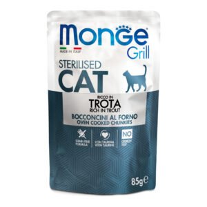 Monge Gatto Grill Busta Adulto Sterilizzato Trota 85 Gr