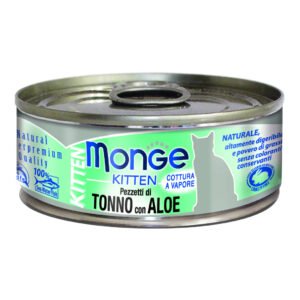 Monge Gatto Jelly Lattina Kitten Pezzetti Di Tonno Bonito & Aloe 80 Gr