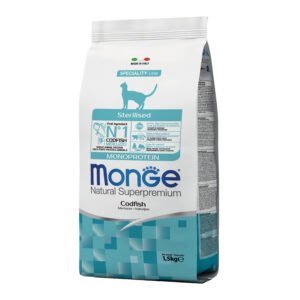 Monge Gatto Natural Superpremium Adulto Sterilizzato Merluzzo 1,5 Kg