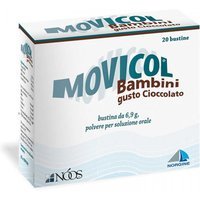 Movicol Bambini Gusto Cioccolato 6,9g Polvere per Soluzione Orale Trattamento Stipsi, 20 Bustine