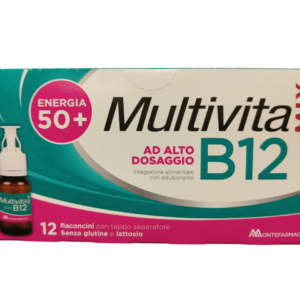 Multivitamix B12 Integratore di Vitamina B12 50+ 12 Flaconcini
