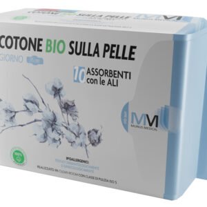 Munus medical assorbente giorno con ali cotone bio sulla pelle 245 mm 10 pezzi