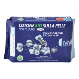 Munus medical assorbente notte ultra con ali cotone bio sulla pelle 320 mm 6 pezzi