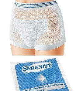 Mutandina elastica rettangolare a rete serenity xs 3 pezzi
