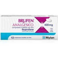Mylan Brufen Analgesico 400mg Ibuprofene Trattamento del Dolore da Lieve a Moderato, 12 Compresse