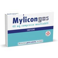 Mylicongas Aerofagia per Flatulenza Meteorismo Gonfiore Addominale, 50 Compresse