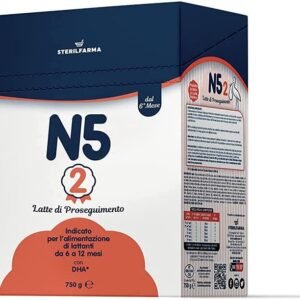 N5 2 latte di proseguimento in polvere 6/12 mesi 750 g