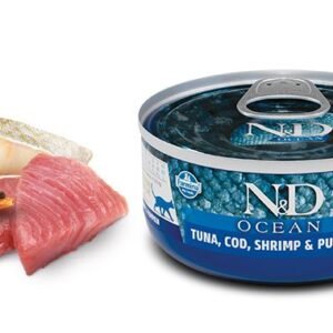 N&D Cat Ocean Codfish & Shrimps & Pumpkin Kitten 80 G