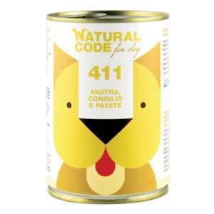 Natural Code Cane Lattina (411) Adulto Anatra, Coniglio & Patate 400 Gr