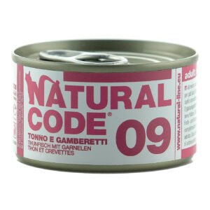 Natural Code Gatto Lattina (09) Adulto Tonno & Gamberetti 85 Gr