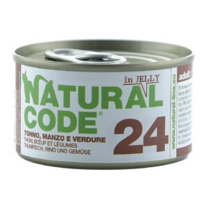 Natural Code Gatto Lattina (24) Adulto Tonno, Manzo & Verdure 85 Gr