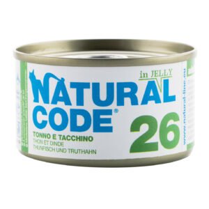 Natural Code Gatto Lattina (26) Adulto Tonno & Tacchino 85 Gr