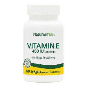 Nature's Plus Vitamina E 400 UI Integratore Antiossidante 60 Capsule