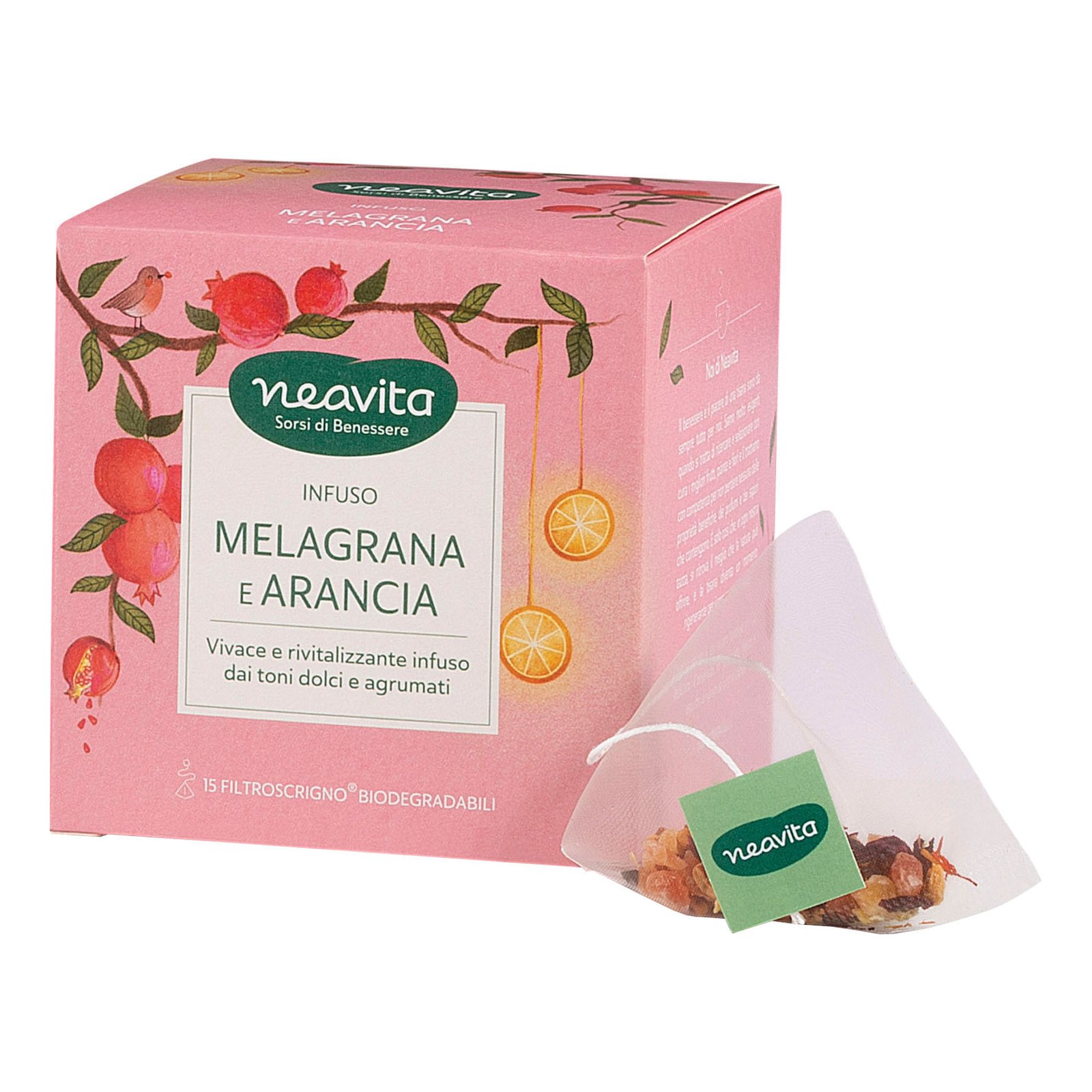 Neavita Filtroscrigno Infuso Melagrana Arancia 15 Filtri