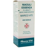 Niaouli Essenza Mv 2% Adulti Gocce Nasali Balsamico Espettorante Anticatarrale e Antisettico, 20g