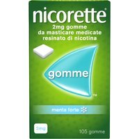 Nicorette Gomme 2mg Nicotina Menta, 105 Gomme Masticabili
