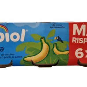 Nipiol omogeneizzato banana 6 vasetti da 80g