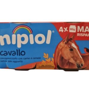 Nipiol omogeneizzato cavallo 4 vasetti da 80g