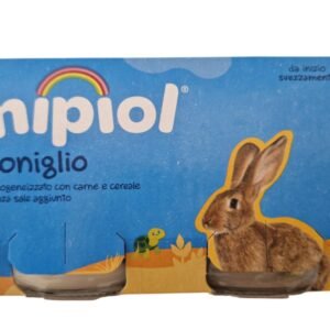 Nipiol omogeneizzato coniglio 2 vasetti da 120g