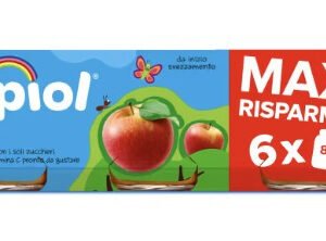 Nipiol omogeneizzato mela 6 vasetti da 80g