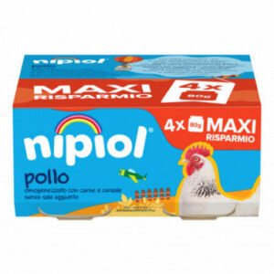 Nipiol omogeneizzato pollo 4 vasetti da 80g