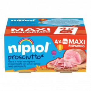 Nipiol omogeneizzato prosciutto 4 vasetti da 80g