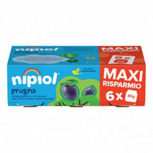 Nipiol omogeneizzato prugna 6 vasetti da 80g