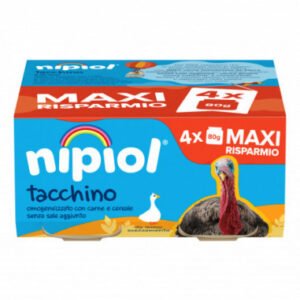 Nipiol omogeneizzato tacchino 4 vasetti da 80g