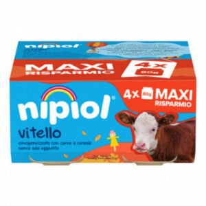Nipiol omogeneizzato vitello 4 vasetti da 80g