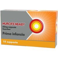 Nurofenbaby Supposte 60mg Ibuprofene Febbre e Dolore, 10 Supposte
