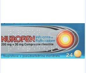 Nurofen influenza e raffreddore 200 mg + 30 mg compresse rivestite