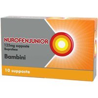 Nurofenjunior Supposte 125mg Ibuprofene Febbre e Dolore, 10 Supposte
