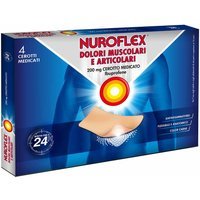 Nuroflex Dolori Muscolari e articolari Cerotto Medicato 200mg Ibuprofene, 4 Cerotti