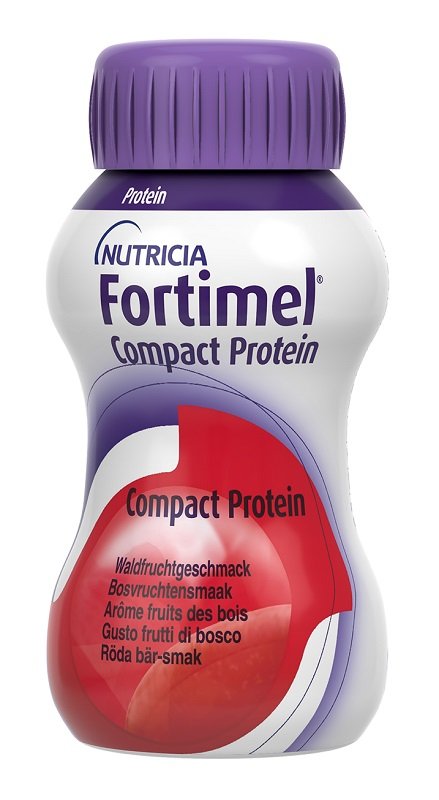 Nutricia Fortimel Compact Protein Supplemento Nutrizionale Iperproteico Frutti Bosco 4x125 ml
