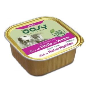 Oasy Cane Delizioso Pate' Adulto Vitello & Verdure 150 Gr