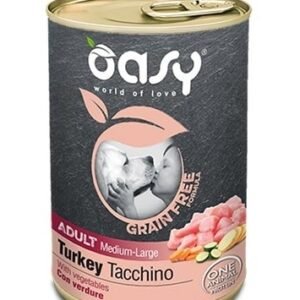 Oasy Cane Grain Free Adulto Medium&Large Tocchetti Di Tacchino & Verdure 400 Gr