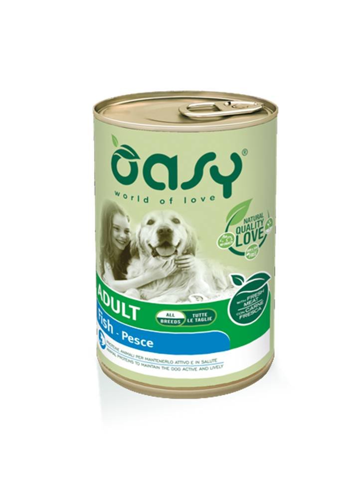 Oasy Cane Lifestage Adulto Pesce 400 Gr