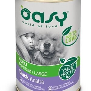 Oasy Cane Oap Adulto Medium&Large Anatra Lattina 400 Gr