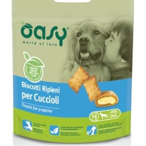Oasy Cane Snack Biscotti Ripieni Puppy Pollo 70 Gr