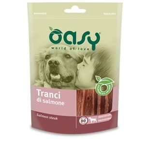 Oasy Cane Snack Busta Tranci Di Salmone 80 Gr