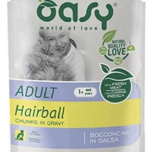 Oasy Gatto Bocconcini In Salsa Adulto Hairball Pollo 85 Gr