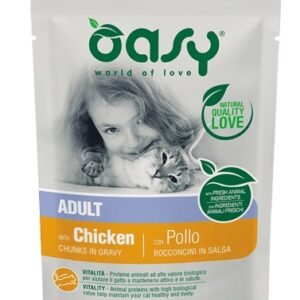 Oasy Gatto Bocconcini In Salsa Adulto Pollo 85 Gr